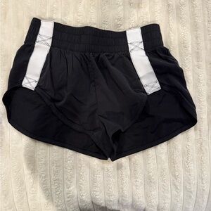 FP Movement Trail Angel Black and White Athletic Shorts